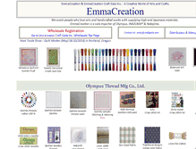 Tablet Screenshot of emmacreation.com